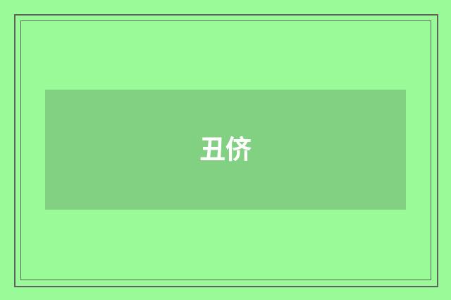 丑侪