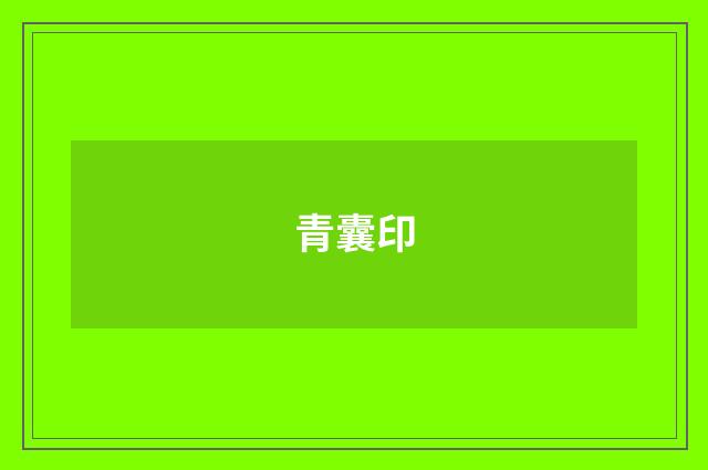 青囊印
