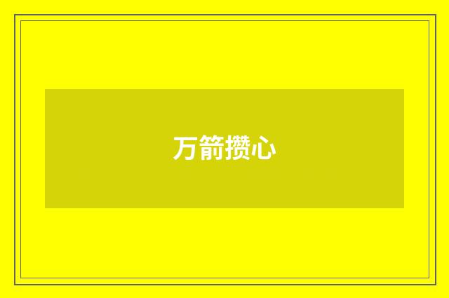 万箭攒心