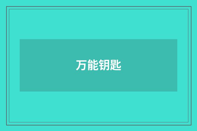 万能钥匙