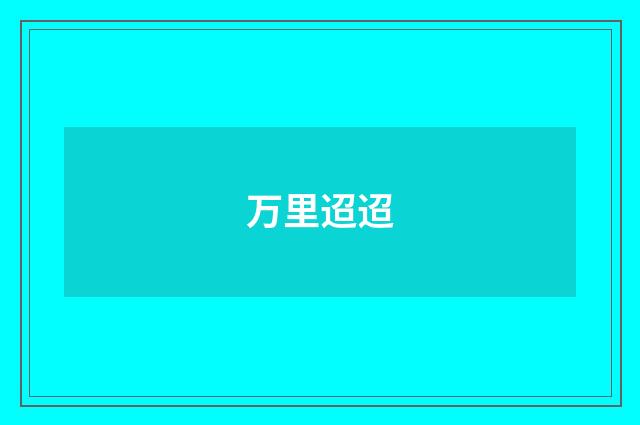 万里迢迢