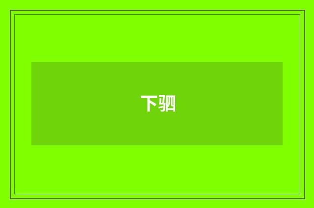 下驷