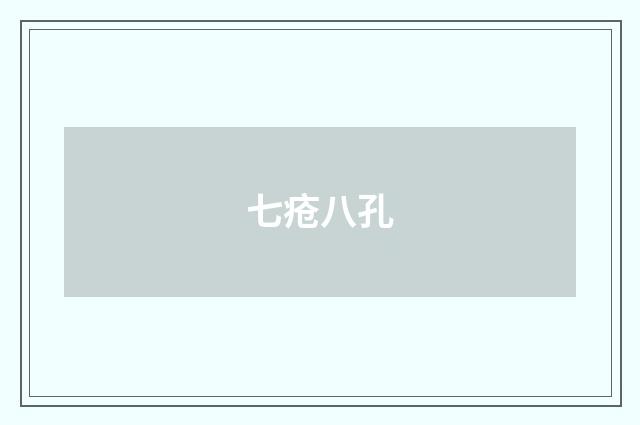 七疮八孔