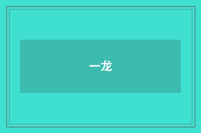 一龙