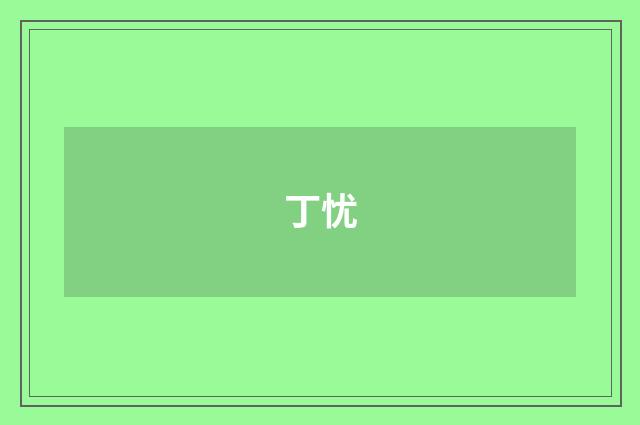 丁忧