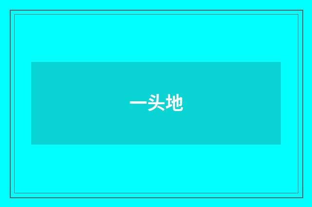 一头地