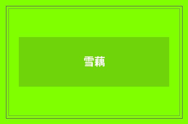 雪藕