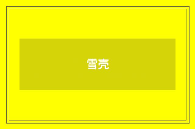 雪壳