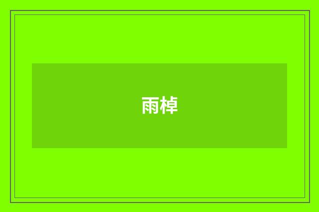 雨棹