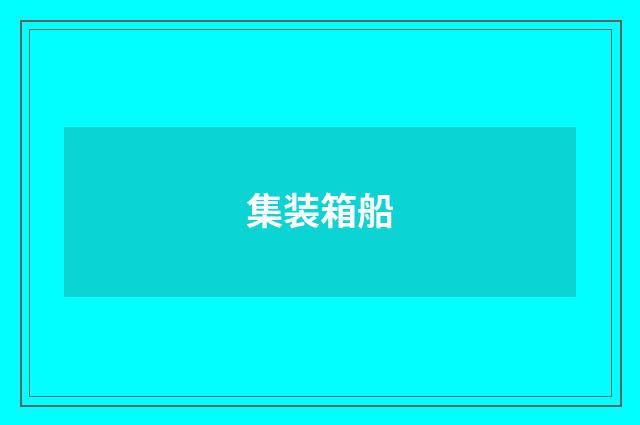 集装箱船