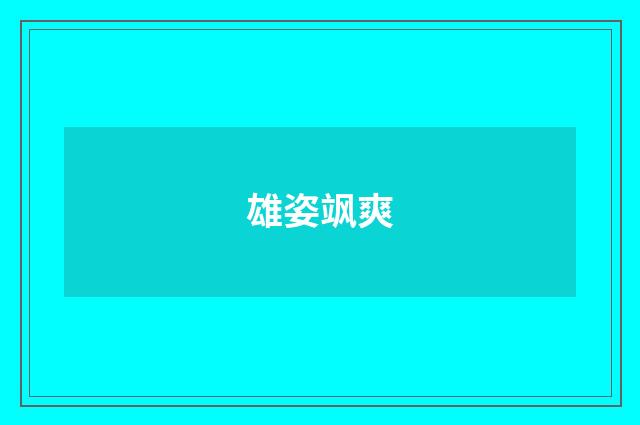 雄姿飒爽