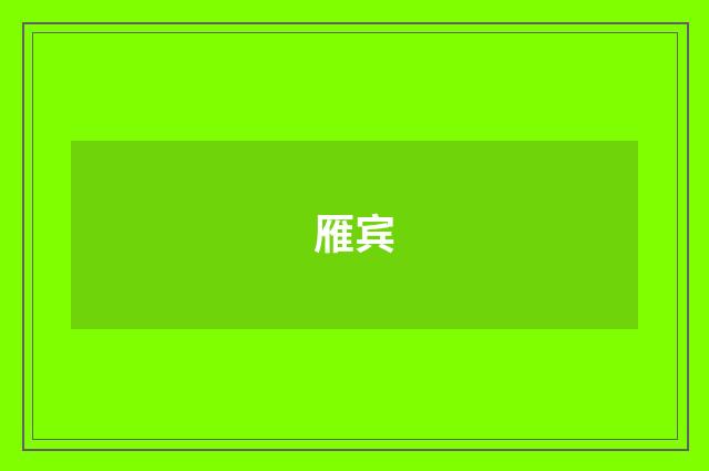 雁宾