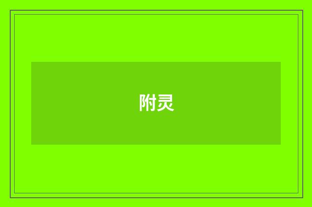 附灵