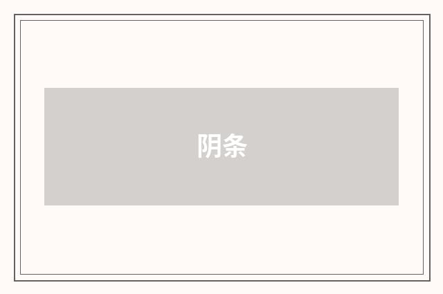 阴条