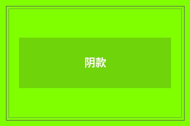 阴款