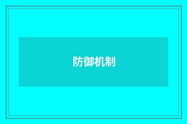 防御机制