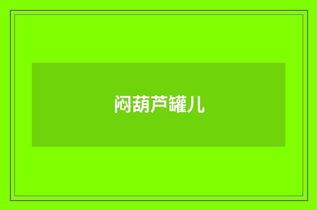 闷葫芦罐儿