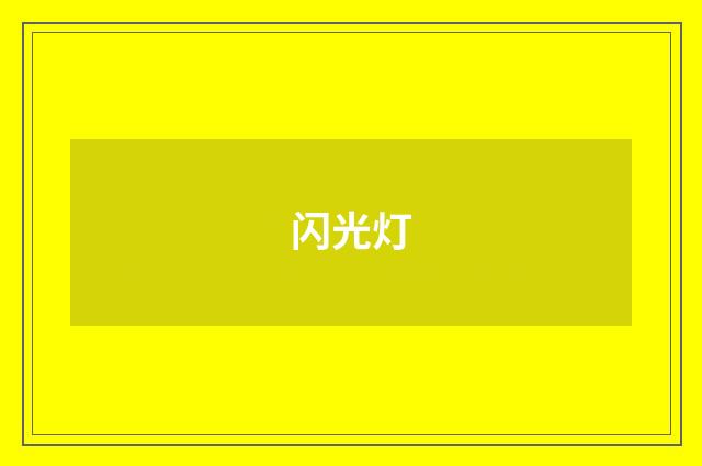 闪光灯