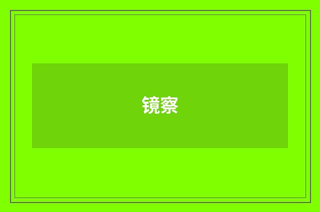 镜察