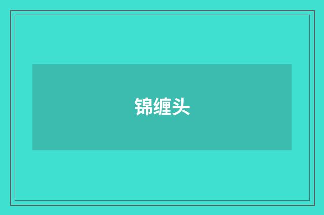 锦缠头