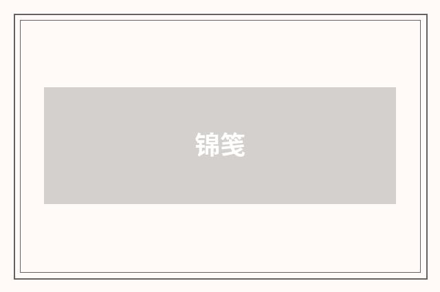 锦笺