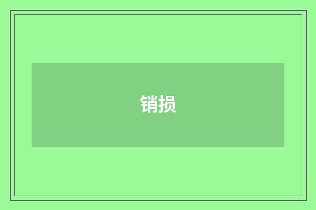 销损