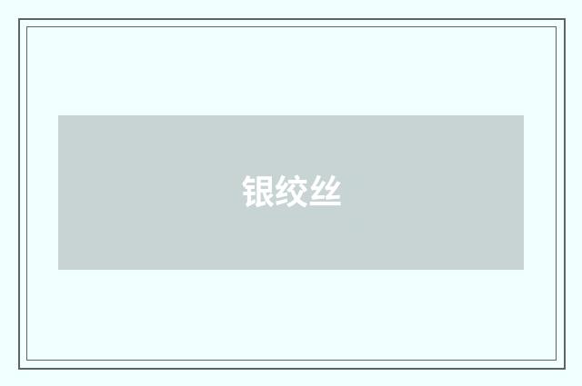 银绞丝