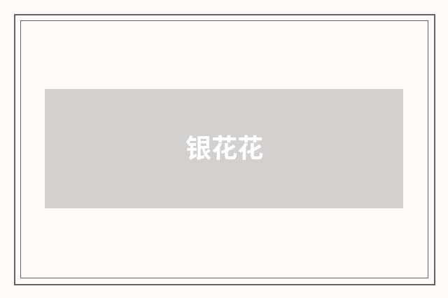 银花花
