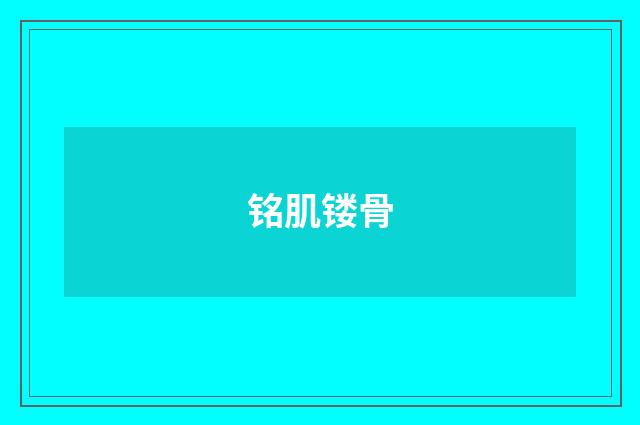 铭肌镂骨