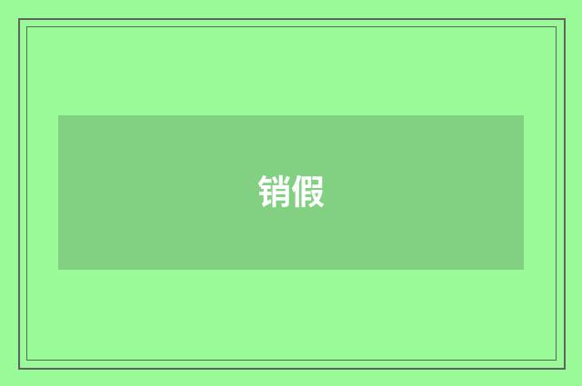 销假