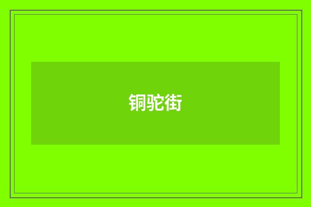 铜驼街