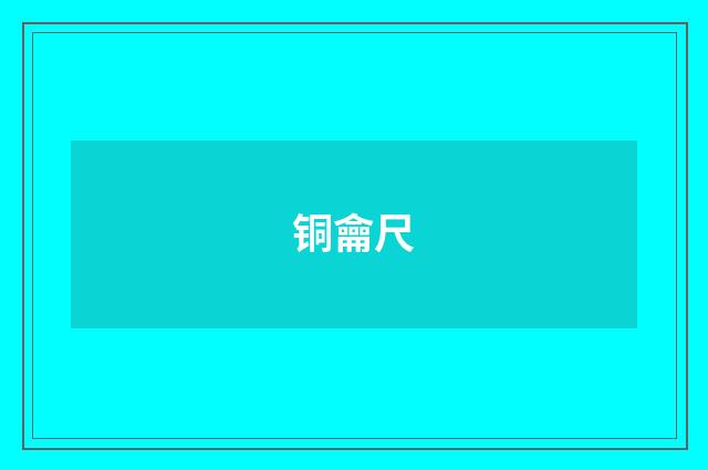 铜龠尺