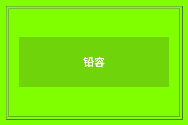 铅容
