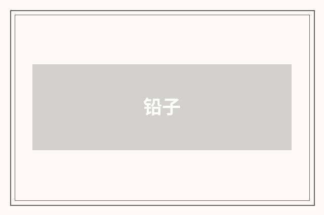 铅子