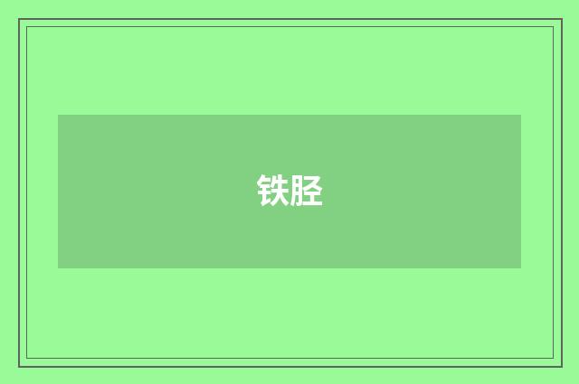 铁胫