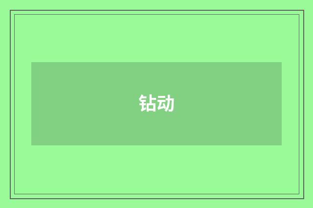 钻动