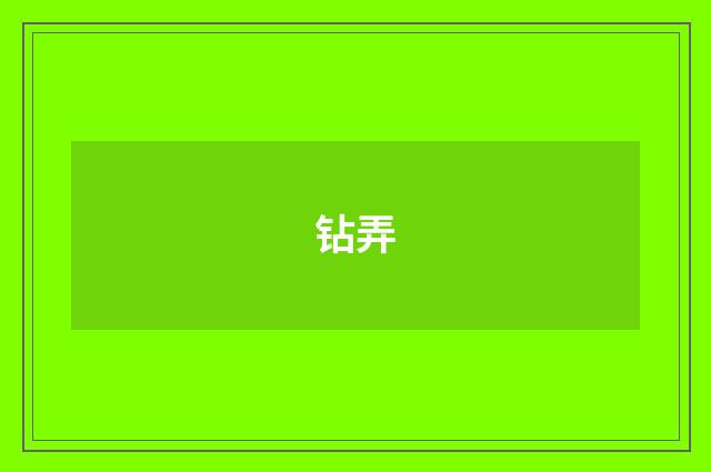 钻弄