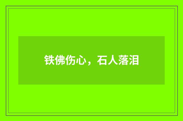 铁佛伤心，石人落泪