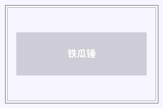 铁瓜锤