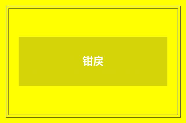 钳戾