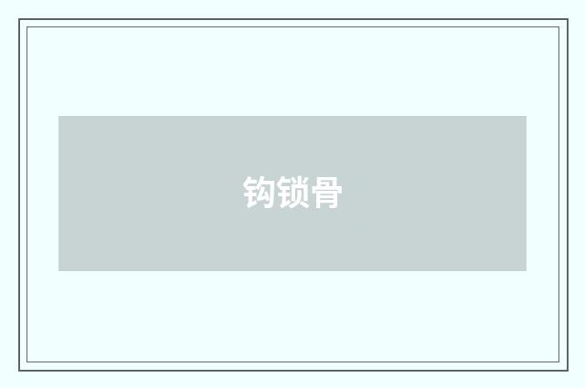 钩锁骨