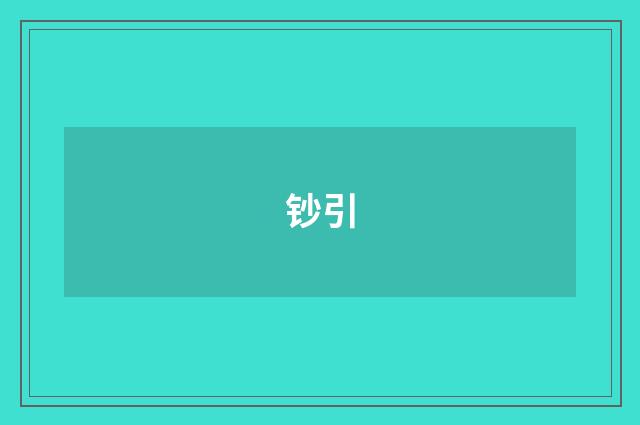 钞引