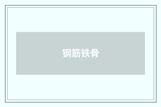 钢筋铁骨