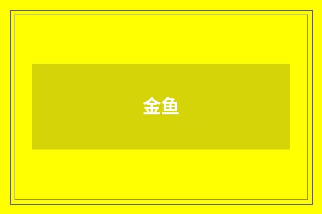 金鱼