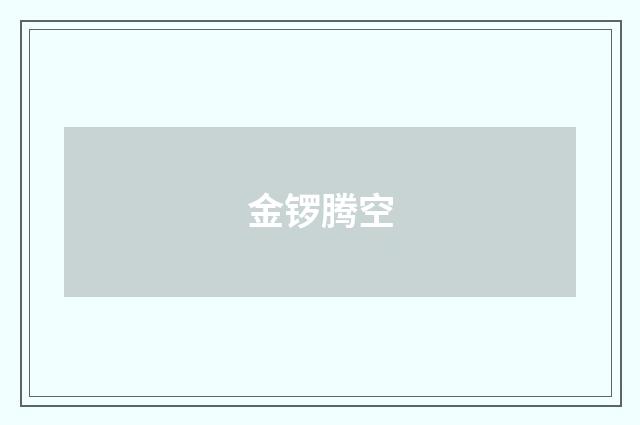 金锣腾空