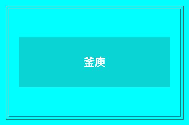 釜庾