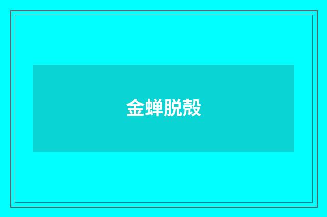 金蝉脱殻