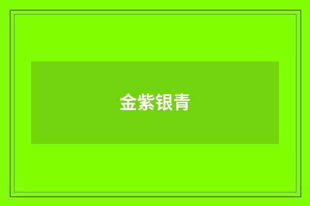 金紫银青