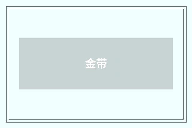 金带