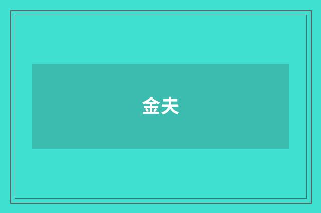 金夫